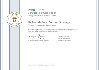 certificate ux foundation content strategy