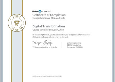 certificate digital transformation