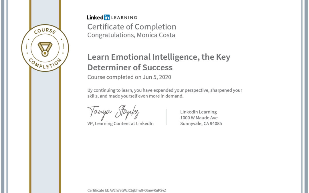 certificate learn emotional intelligence