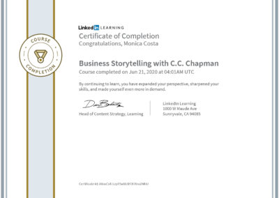 Certificate Business Storytelling