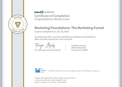 Certificate Marketing funnel