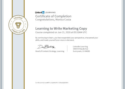 Certificate how to write a marketing copy