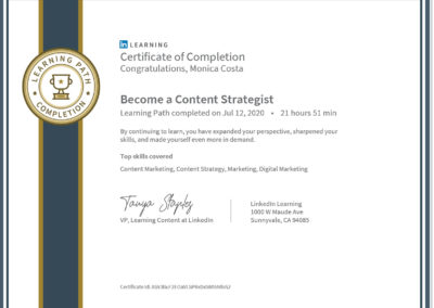 certificate learning path: become a content strategist