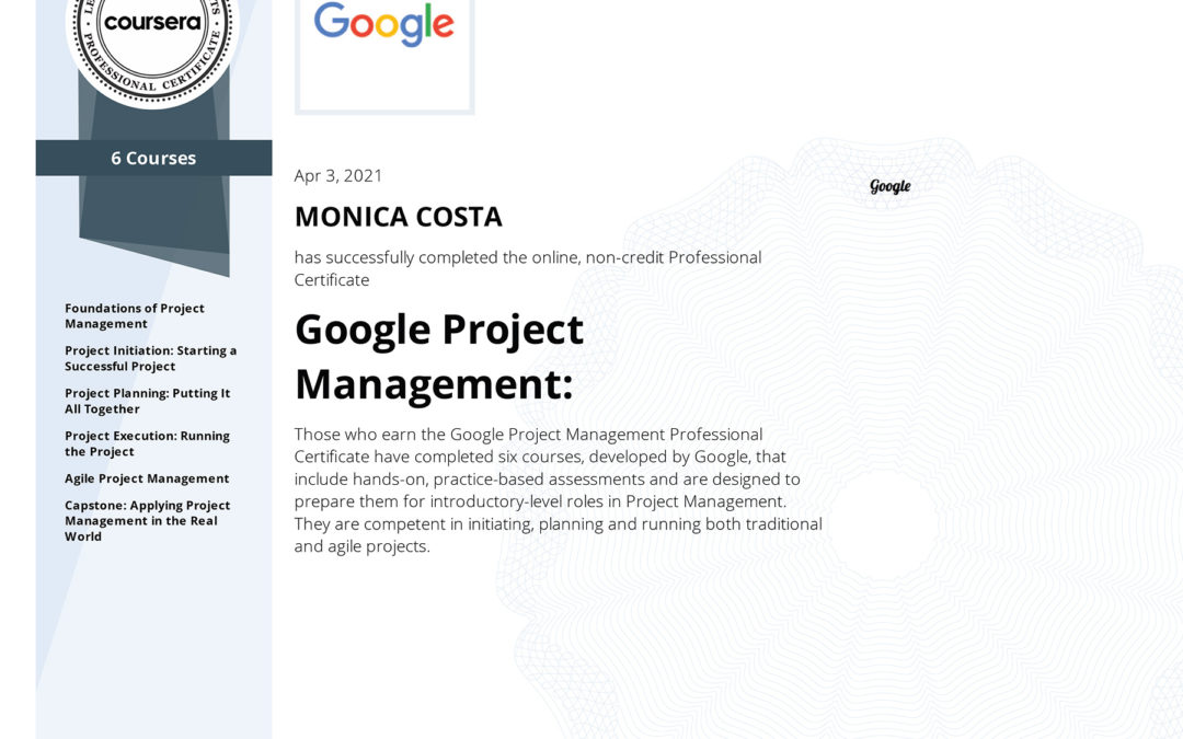 Google Career Project Management
