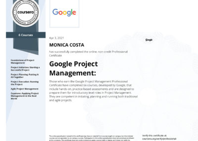 Google Career Project Management