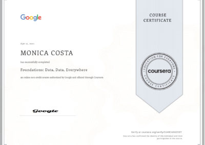 certificate foundation of data analysis