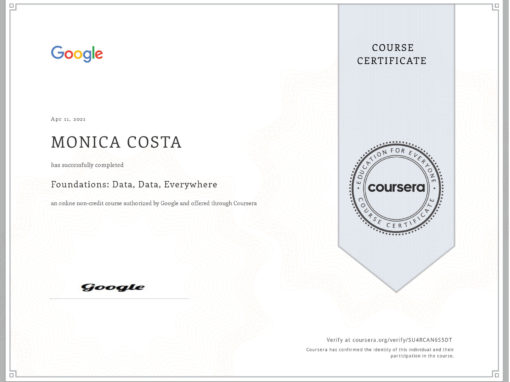 certificate foundation of data analysis