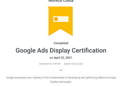 Google Ads Display Certification