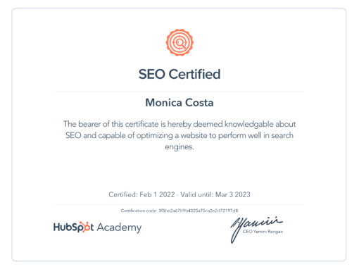 SEO certified