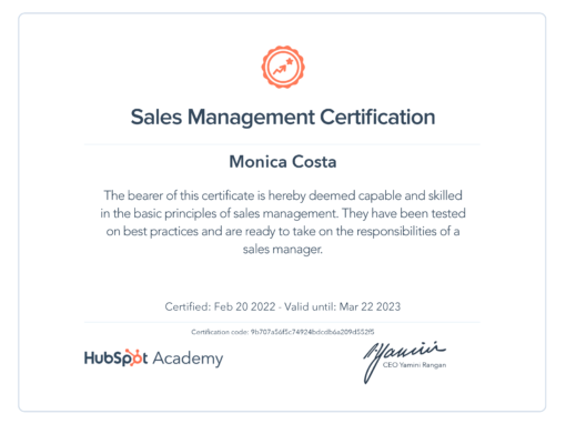 Sales Management Certificate