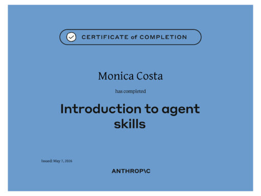 Introduction to Agent Skills | Anthropic Academy Certificate