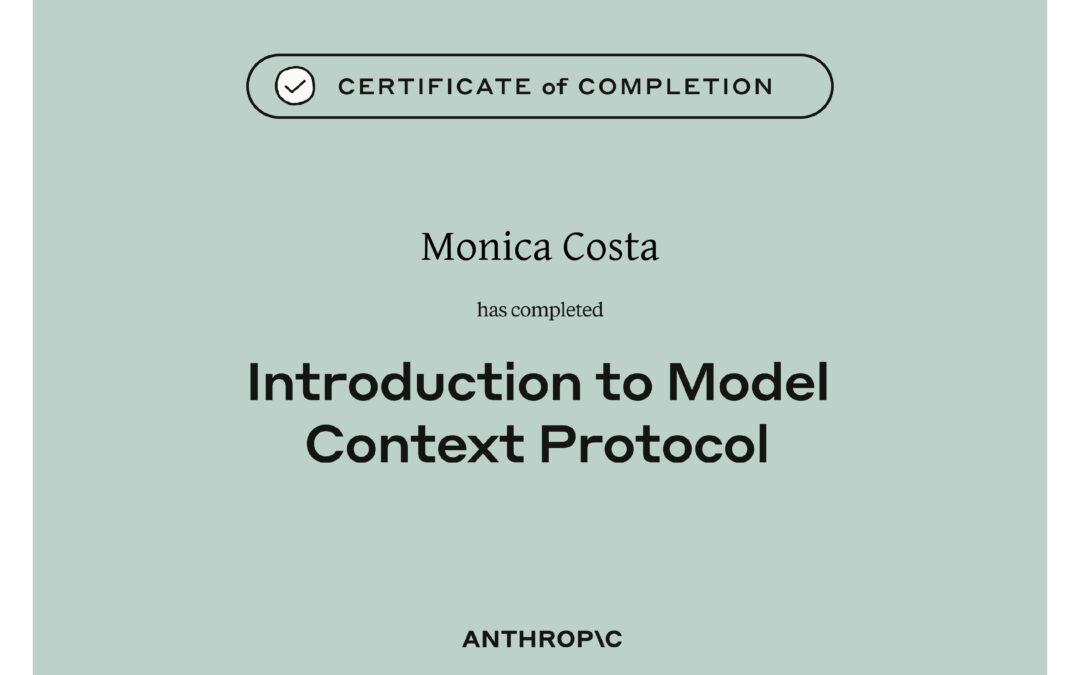 Introduction to Model Context Protocol | Anthropic Academy Certificate
