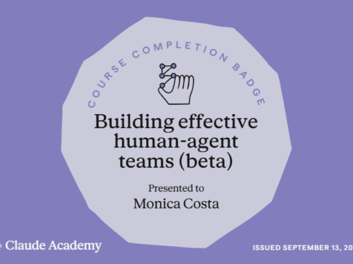 Building Effective Human-Agent Teams (Beta) | Claude Academy Completion Badge
