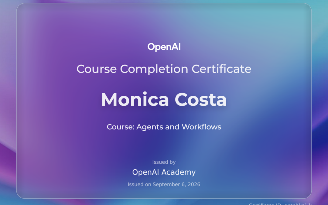 Agents and Workflows | OpenAI Academy Certificate