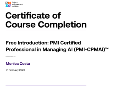 Introduction: PMI Certified Professional in Managing AI (PMI-CPMAI) | PMI Certificate